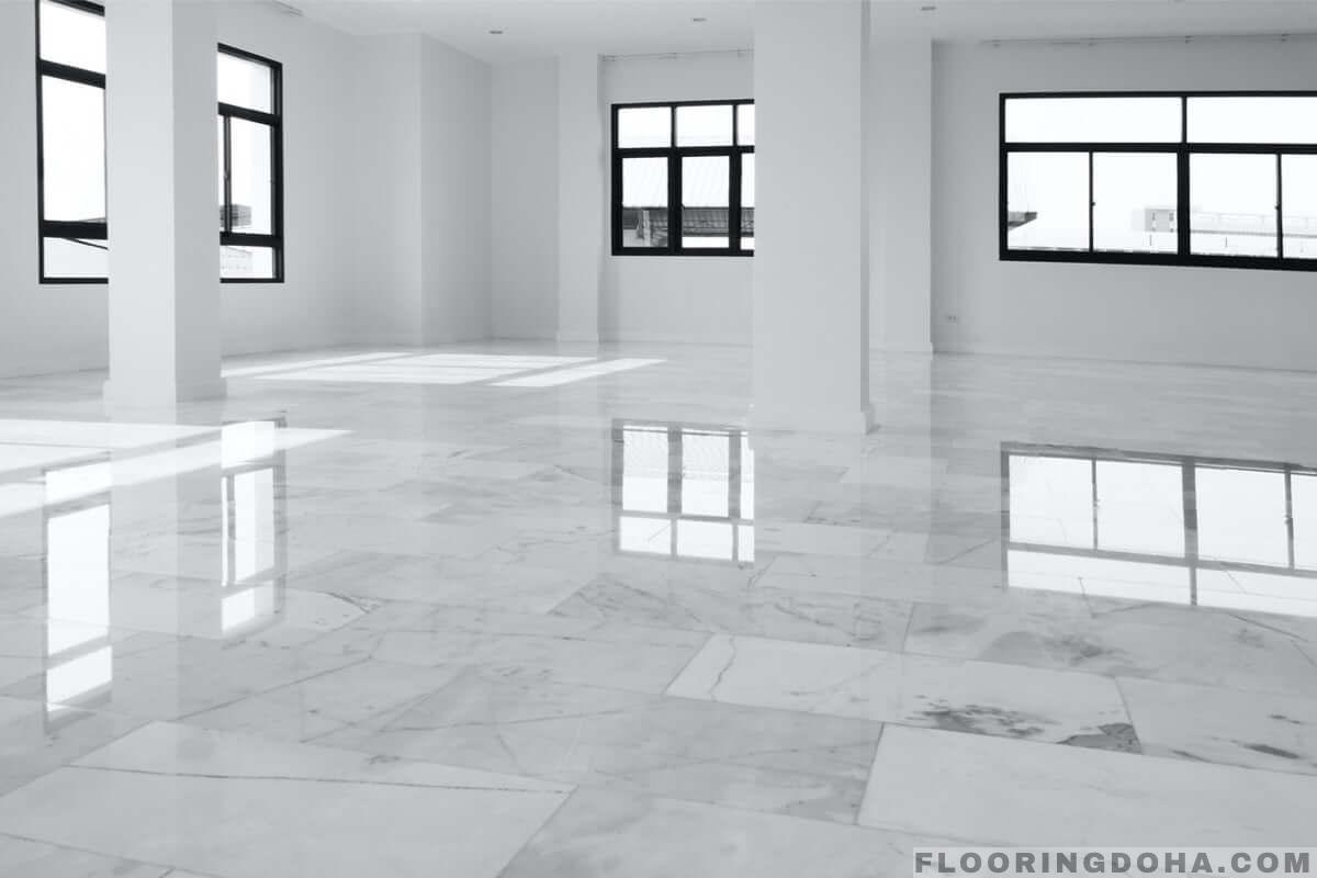 Marble flooring